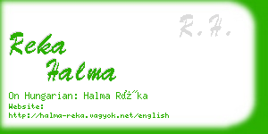 reka halma business card